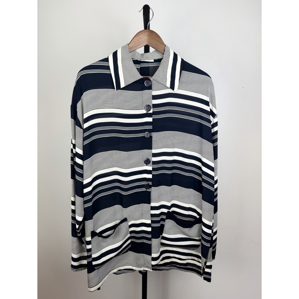 VTG Women's Button Up Shirt Made in USA Plus Size XL  Chic Lightweigth